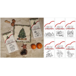 Stickserie ITH - Bestecktaschen Einsteckhüllen Xmas Tangles 2